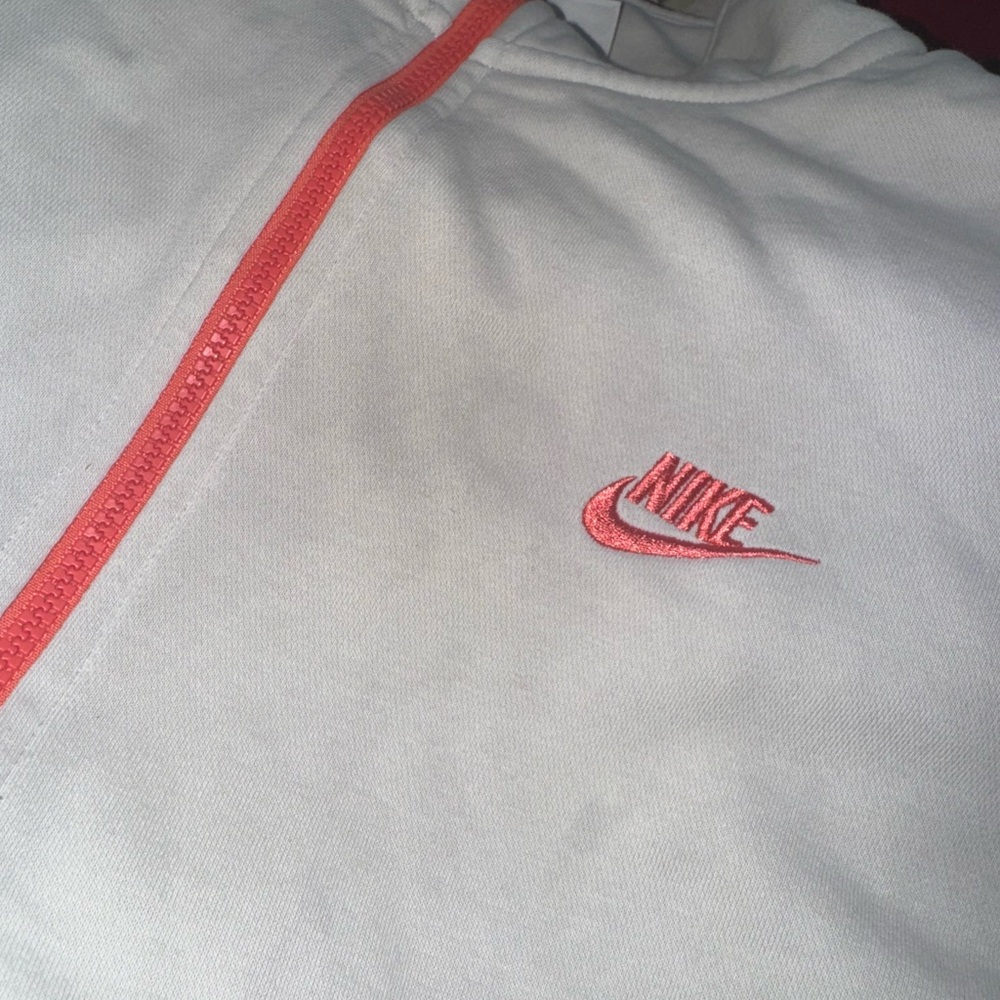 Nike cream and Pink Hoodie